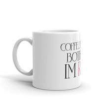 Load image into Gallery viewer, Coffee or Tea? Both cuz im RICH White Glossy Mug (Pink)
