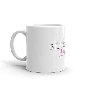 Billionaire Babe White Glossy Mug (Pink)